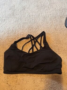 lululemon athletica Black Crisscross Sports Bra size 10